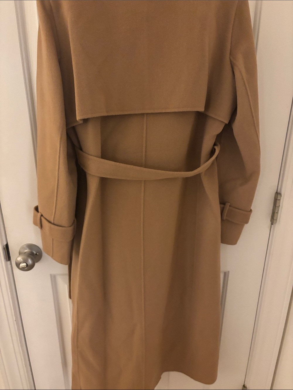 Theory Relax Double-Breasted Tan Trench Coat nwt - Picture 8 of 13